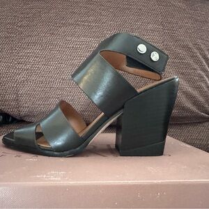 SARTO By Franco Sarto Black Block Heel Sandals